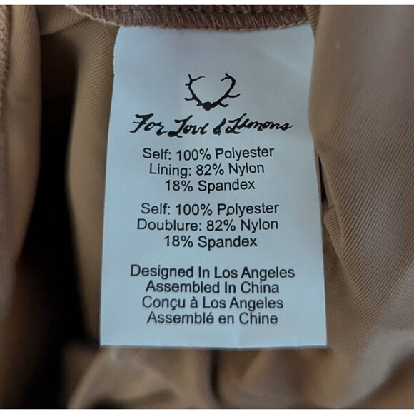 For Love & Lemons Gracie Maxi Dress Women's Size Medium Nude Floral Lined Dress - Picture 3 of 6